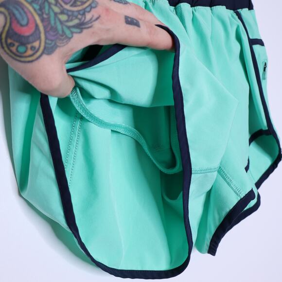 LULULEMON Tracker Short II Stretch Menthol Inkwell Training Active Women's 6 - Picture 8 of 16